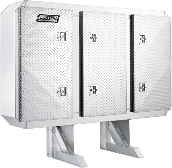 3-door enclosure for semi-truck