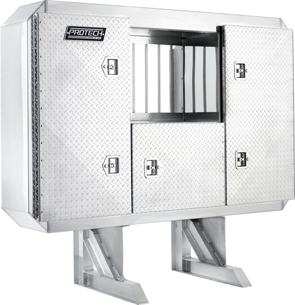 3 door enclosure with window for class-8 semi-trucks
