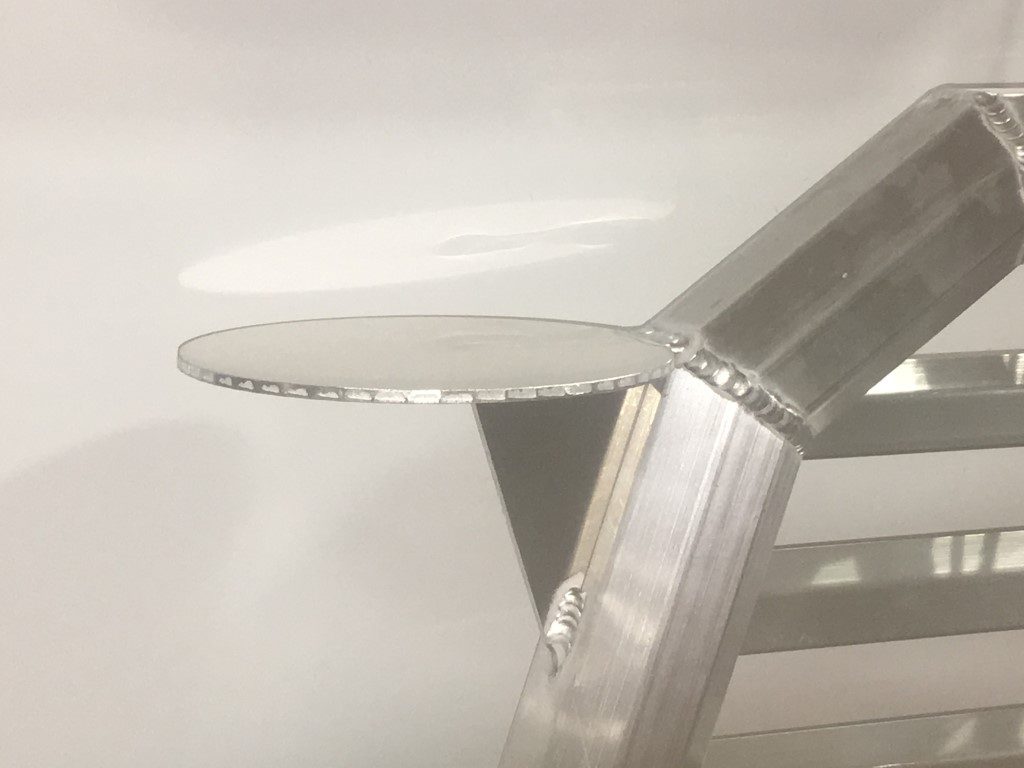 Optional round beacon plate for cab rack
