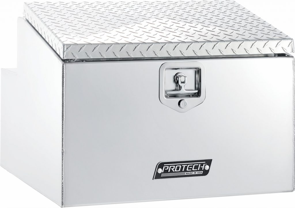 aluminum slop box top open with diamond plate lid