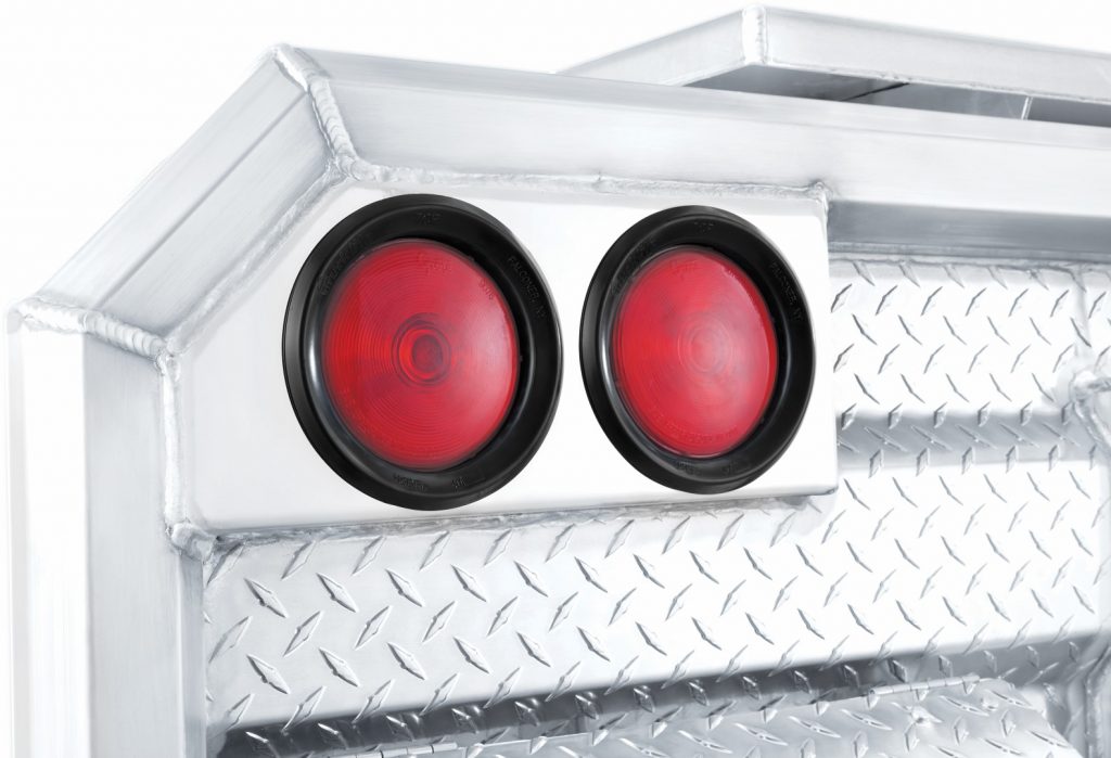 Cab rack accessory lights for semi trucks
