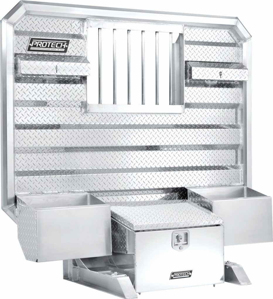 Cab Rack with Chain Trays, Hanger and toolbox
