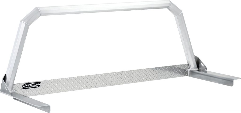 Aluminum pickup truck Cab Rack with no mesh.