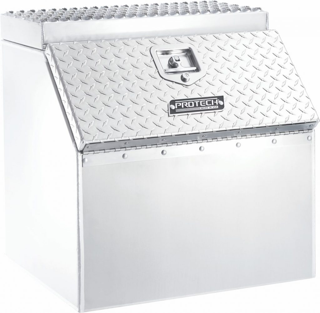 top step only option storage step box for semi-truck