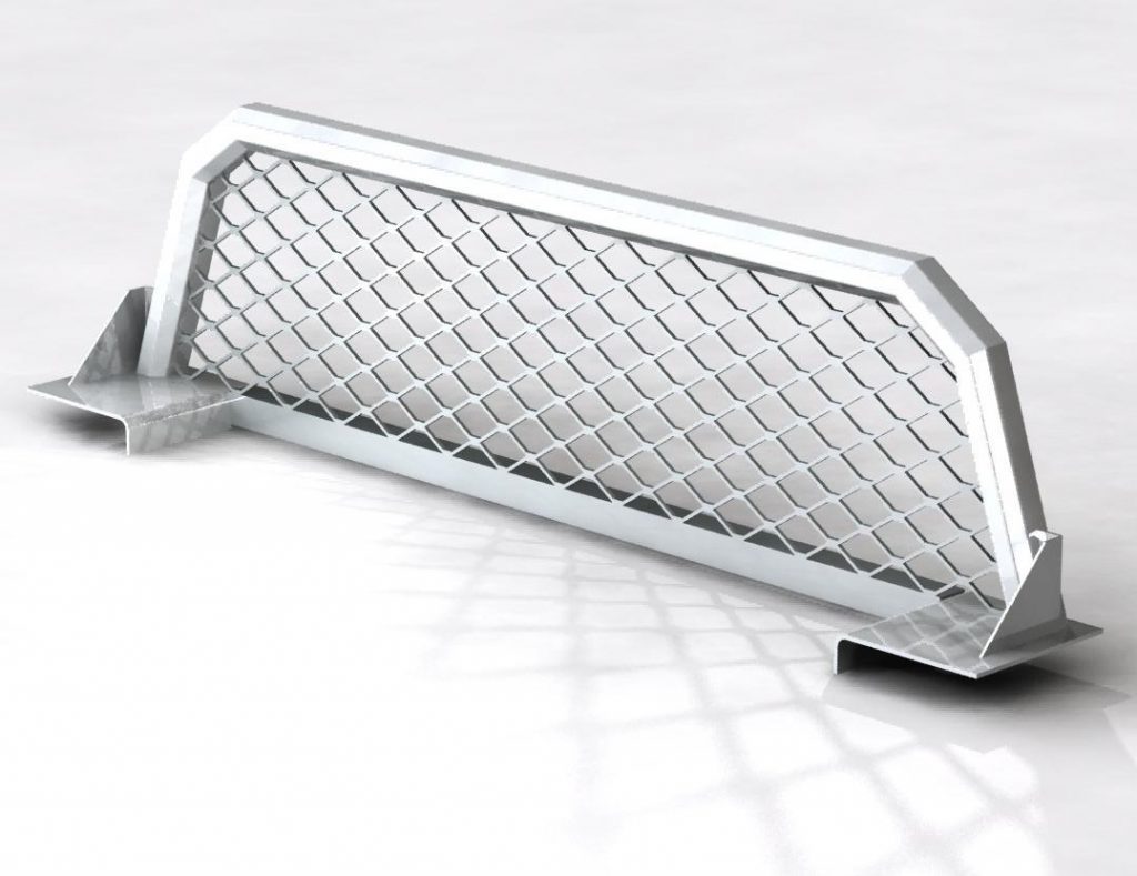Aluminum cab rack for service body truck