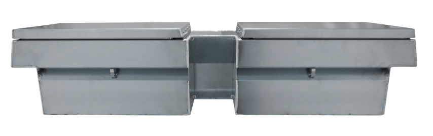 Mill finish aluminum gull wing motocross box