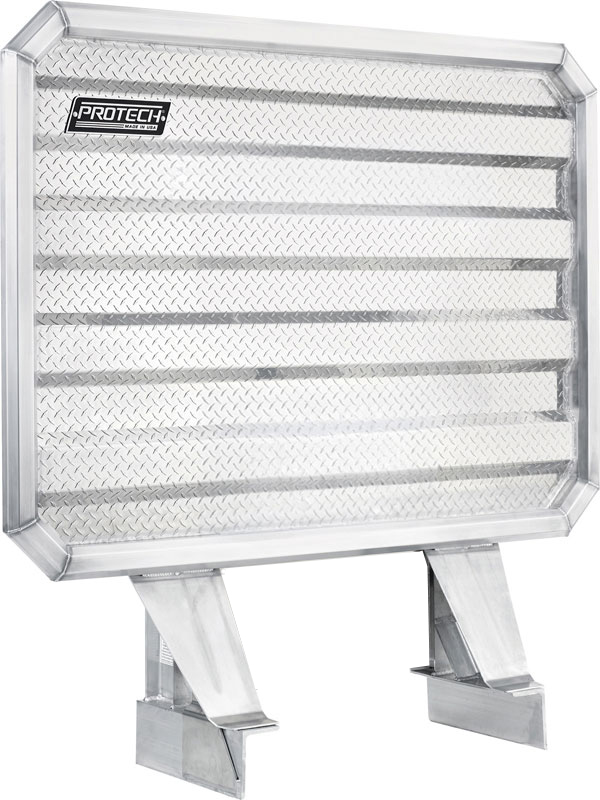 Space Saver cab rack with angle mounts for semi-trucks