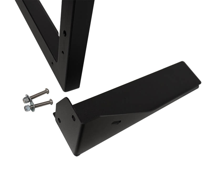 Bolt on feet for pickup truck cab rack